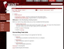 Tablet Screenshot of bugs.winehq.org